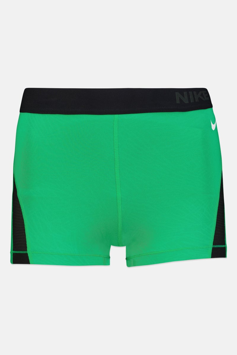 Nike Women Dri Fit Training Shorts, Green - Image 2