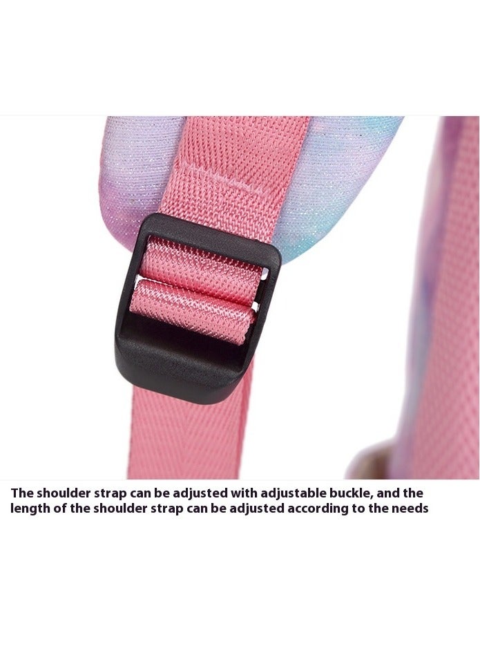 ZWX 3-Piece Starry Sky Graffiti Printed Waterproof Kids Backpack Set - Image 3