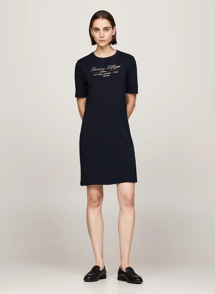 تومي هيلفيغر Logo Detail Dress