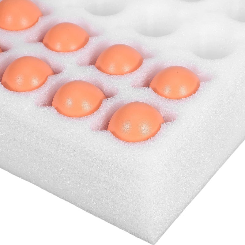 Pearl Foam Duck Egg Tray 20-count Carton Shockproof Reusable Egg Storage Carton Portable Outdoor Camping for Home and Market - Image 3