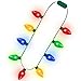 Blowata 60Pcs Christmas Light Necklace 40 In Colorful Christmas Necklaces 9 Bulbs Wearable Xmas Lights Necklace with 3 Glow Modes for Xmas Ugly Sweater Accessories New Year Party Favor Festival Decor - Image 2