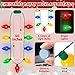 Blowata 60Pcs Christmas Light Necklace 40 In Colorful Christmas Necklaces 9 Bulbs Wearable Xmas Lights Necklace with 3 Glow Modes for Xmas Ugly Sweater Accessories New Year Party Favor Festival Decor - Image 4