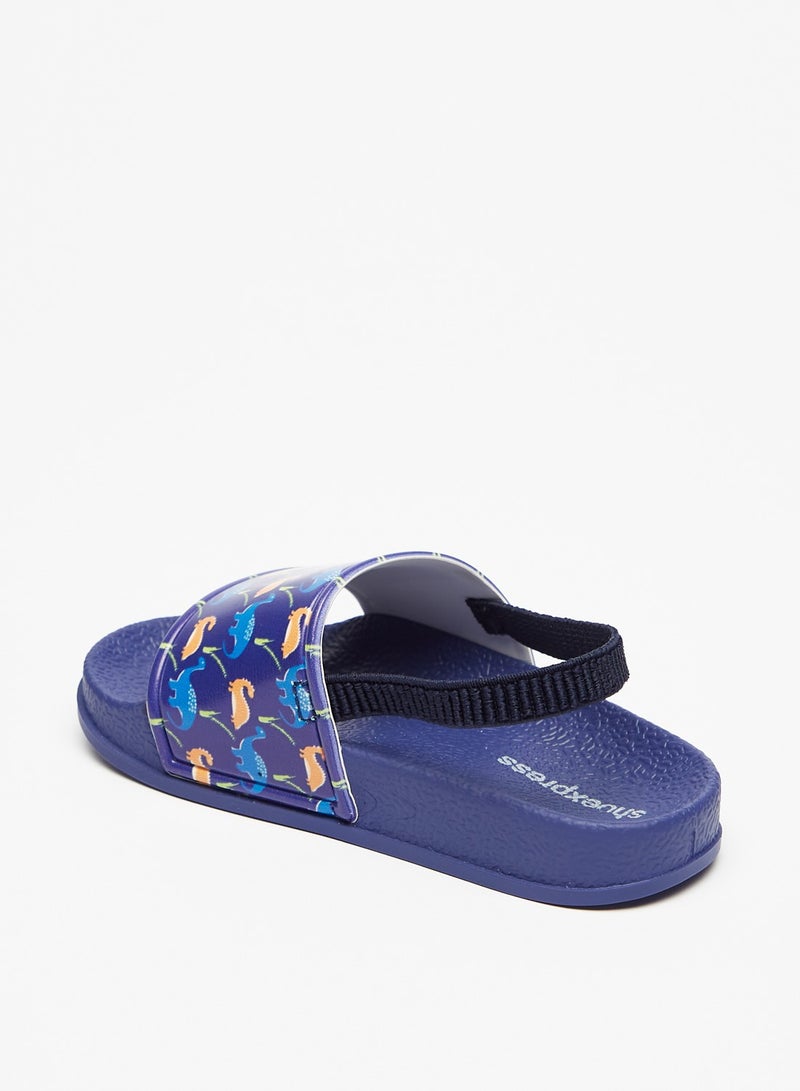 shoexpress الأولاد المطبوعة Slingback الصنادل الشريحة - Image 2