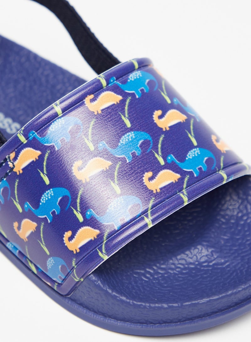 shoexpress الأولاد المطبوعة Slingback الصنادل الشريحة - Image 4