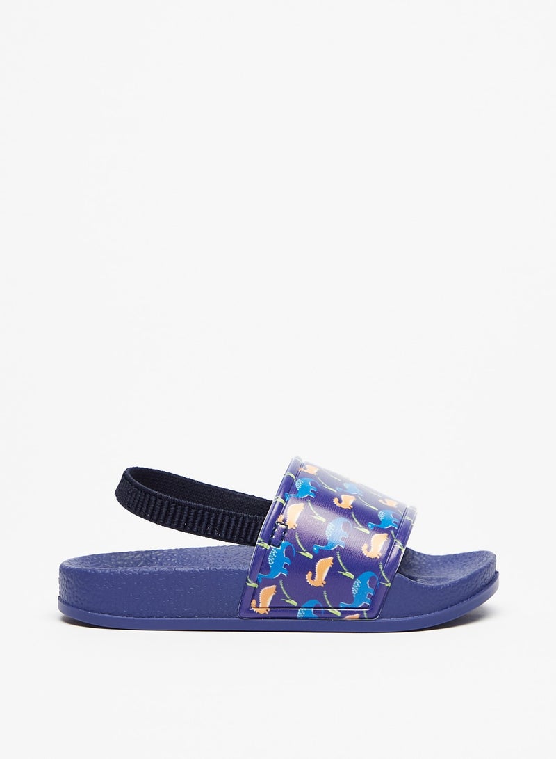 shoexpress الأولاد المطبوعة Slingback الصنادل الشريحة - Image 1