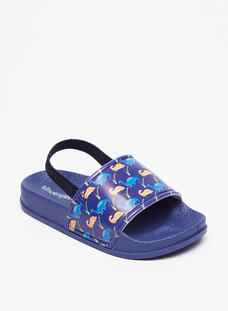 shoexpress الأولاد المطبوعة Slingback الصنادل الشريحة - Image 3