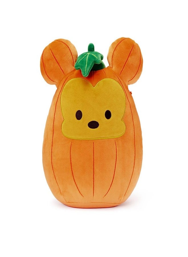 Disney Store Official Mickey Mouse Pumpkin Squishmallows Plush - 11 Inch Disney Halloween Stuffed Animal with Embroidered Features, Detailed Plush Sculpting and Soft Squishy Fill - Image 1