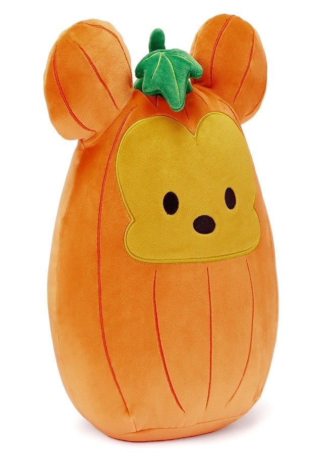 Disney Store Official Mickey Mouse Pumpkin Squishmallows Plush - 11 Inch Disney Halloween Stuffed Animal with Embroidered Features, Detailed Plush Sculpting and Soft Squishy Fill - Image 4