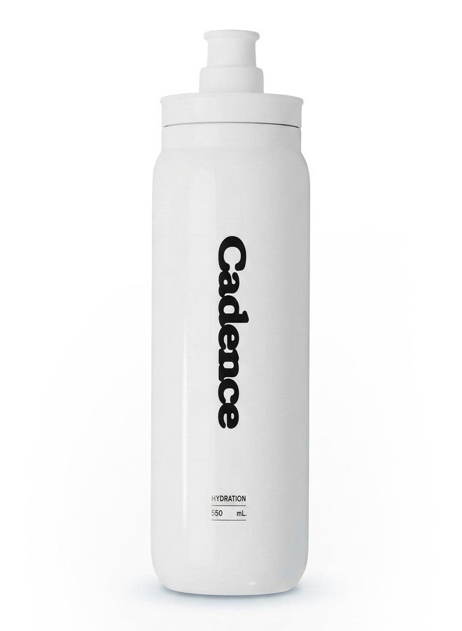 Cadence Core 550 Training Water Bottle – 550ml Lightweight Sports Bottle for Cycling & Running – BPA-Free, Leak-Proof Flip-Top Valve – Slim Profile Fits Standard Bike Cages & Hydration Vests - Image 1