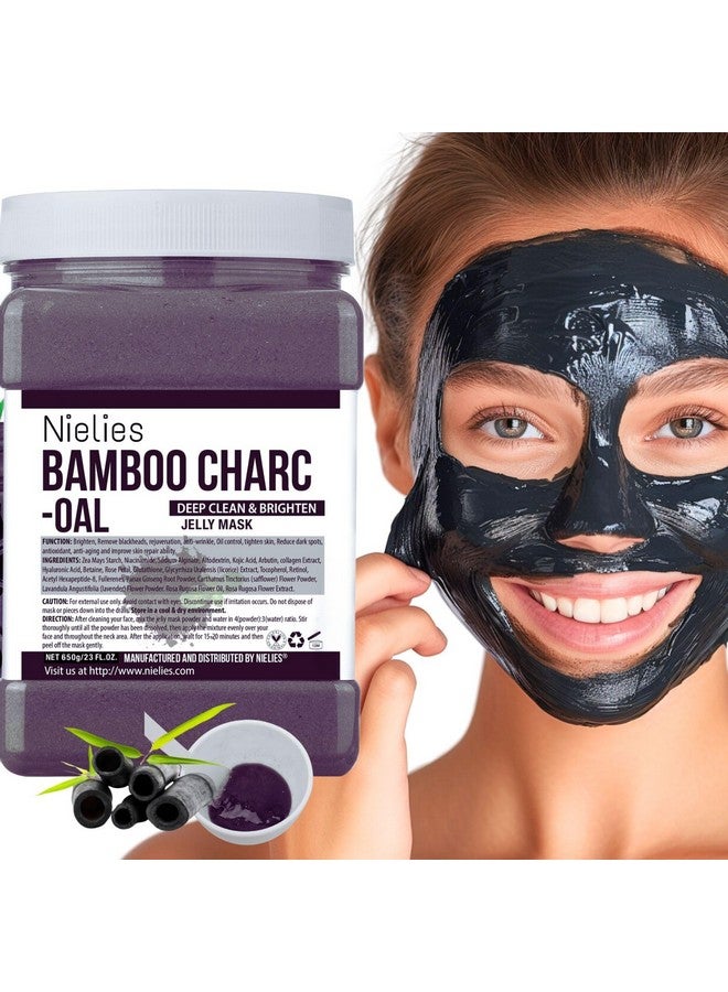 Nielies Jelly Mask, Facial Skin Care- Peel-Off Jelly Mask Set, Jelly masks for Facials Professional, Face Mask For Instant Hydration, Vegan Peel Off Face Mask, For Moisturizing (Regular, Bamboo) - Image 1