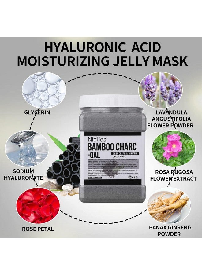 Nielies Jelly Mask, Facial Skin Care- Peel-Off Jelly Mask Set, Jelly masks for Facials Professional, Face Mask For Instant Hydration, Vegan Peel Off Face Mask, For Moisturizing (Regular, Bamboo) - Image 2