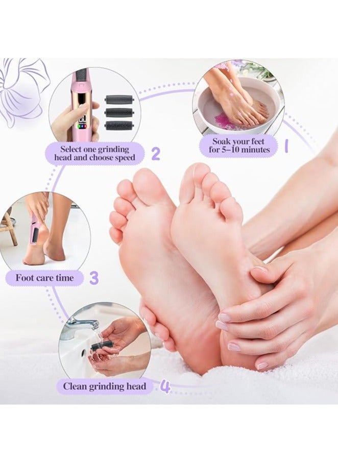 Pedicure Wand, Electric Callus Removers for Feet Rechargeable, Flawless Pedi Electric Feet Callus Remover for Dry Cracked Heels, Calluses, Dead Skin and Foot Care - Image 5