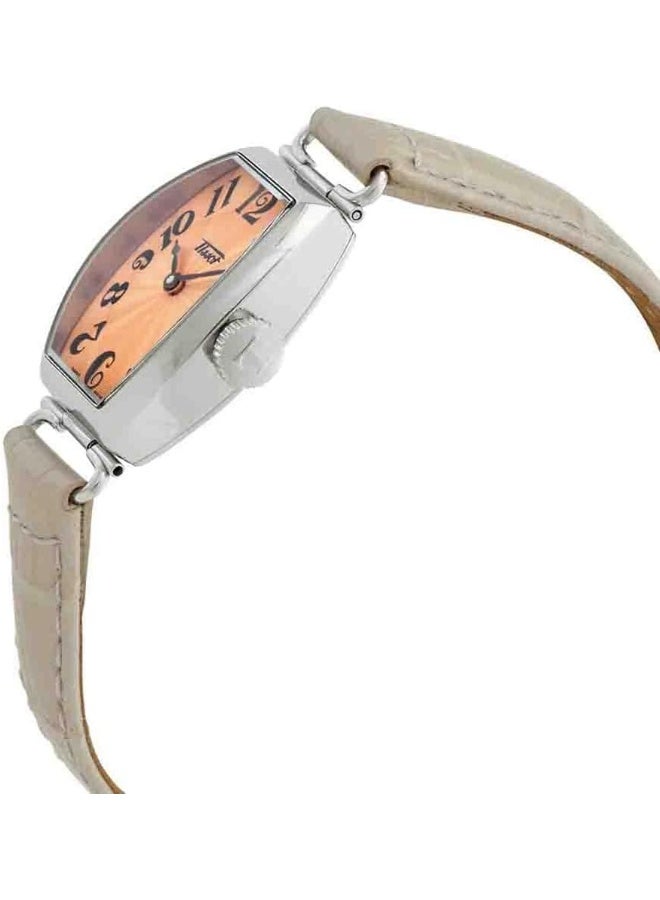 TISSOT Women's Analogue Swiss Quartz Watch with Leather Strap T1281091628200  - Image 4