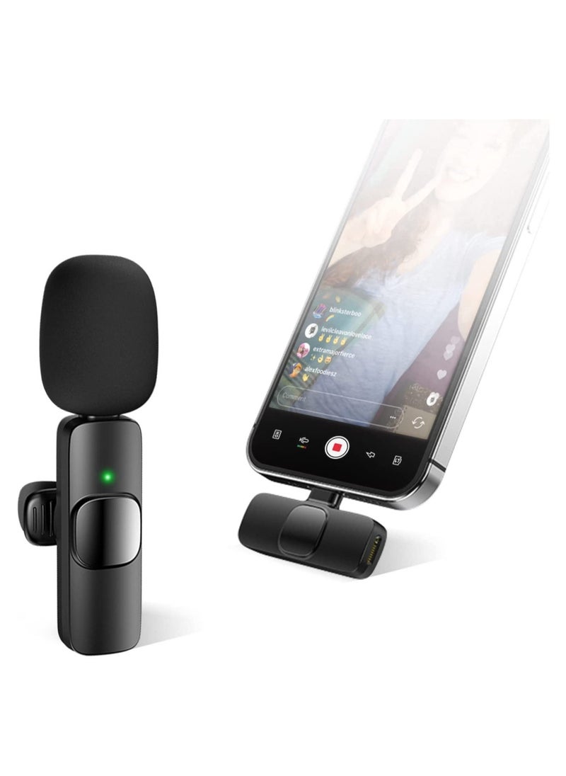 Generic Wireless Microphone Lavalier for Android Smartphone - USB-C Wireless Lapel Microphone Plug-Play Mini MIC for TikTok YouTube Vlog.  - Image 1