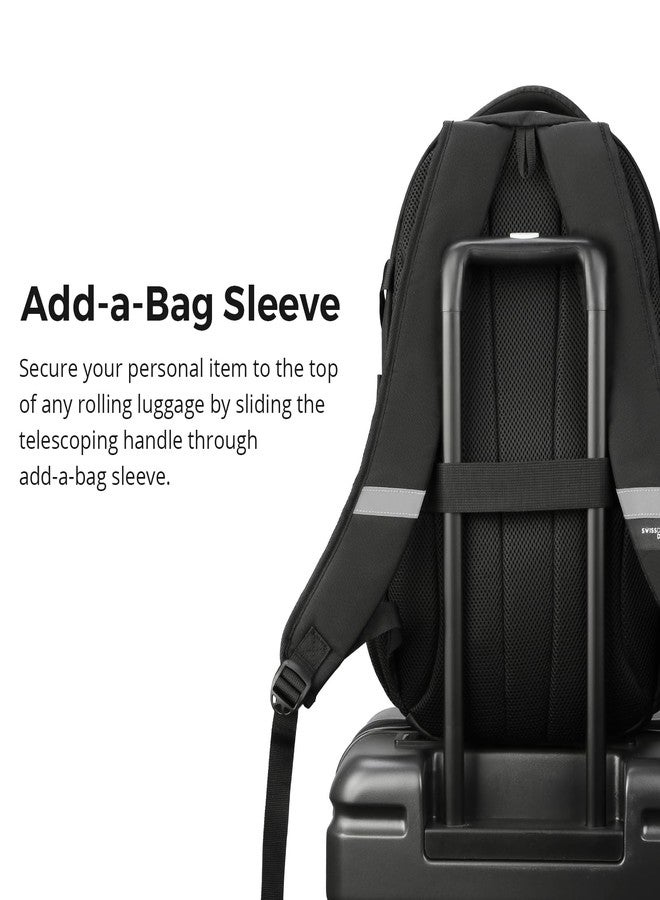 swissdigital Business Travel Laptop Backpack-for Man and Woman with Smart USB Charging Port Fits 15.6 inches laptops, Blue, Gray Camo, Standard, Travel - Image 4