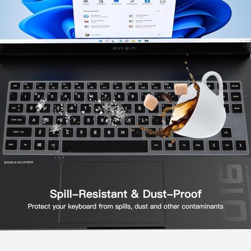 RAYA Keyboard Cover for HP OMEN 15, HP OMEN 16 & HP OMEN 17 Gaming Laptops (Black) - Image 5