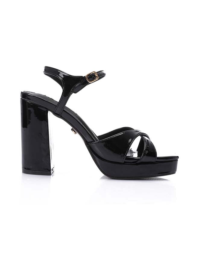 ديجافو منتصف Heelss الصنادل النسائية السوداء  - Image 1