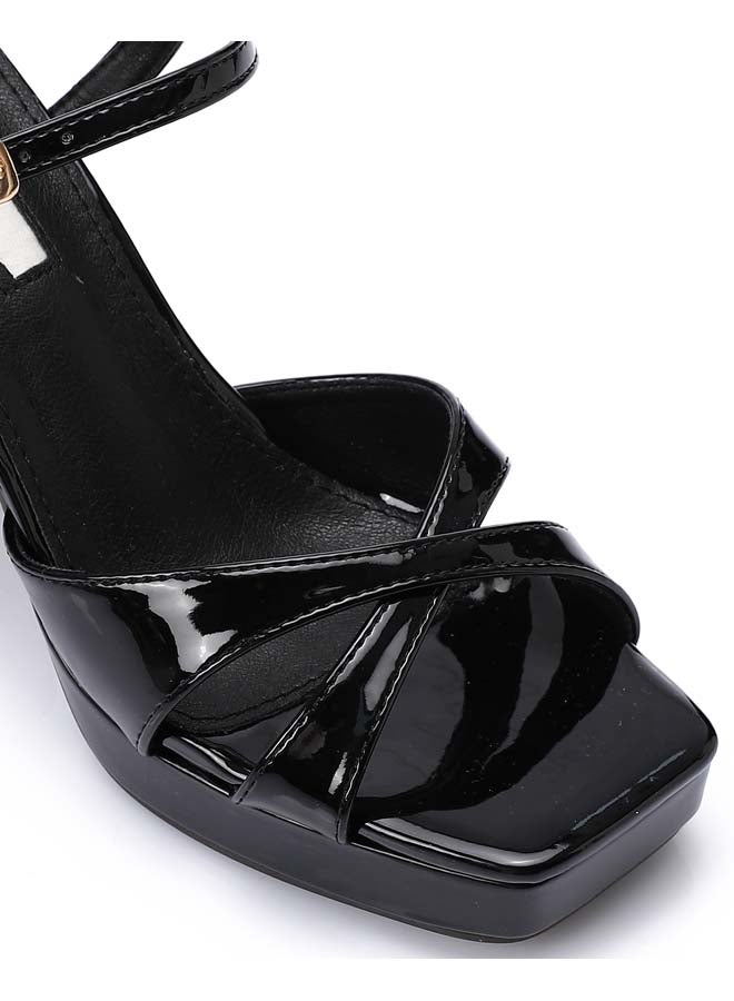 ديجافو منتصف Heelss الصنادل النسائية السوداء  - Image 4