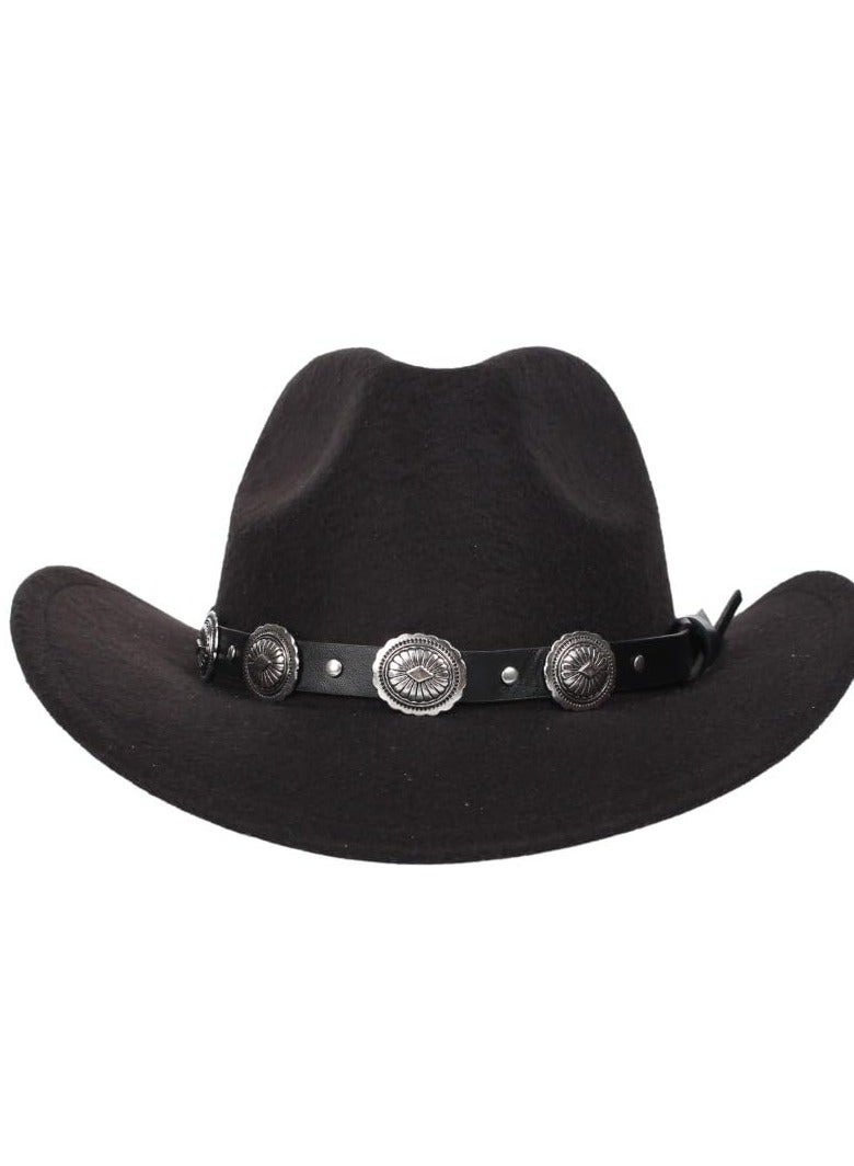 Hat Bands for Cowboy and Cowgirl Western Accesories Men and Women Leather Adjustable Soft PU Belt Style Band Replacements Fedora Straw - Image 5