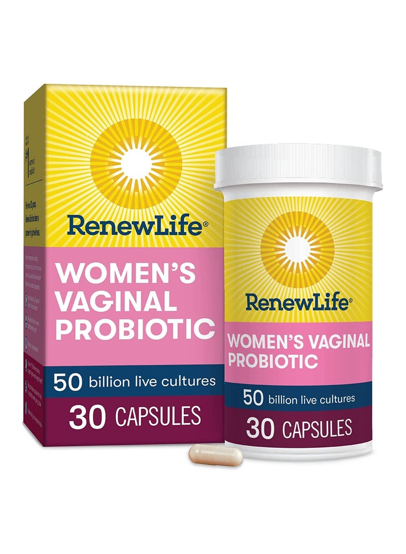 Renew Life Probiotic Ultimate Flora Vaginal Care 50B  30 Count - Image 1