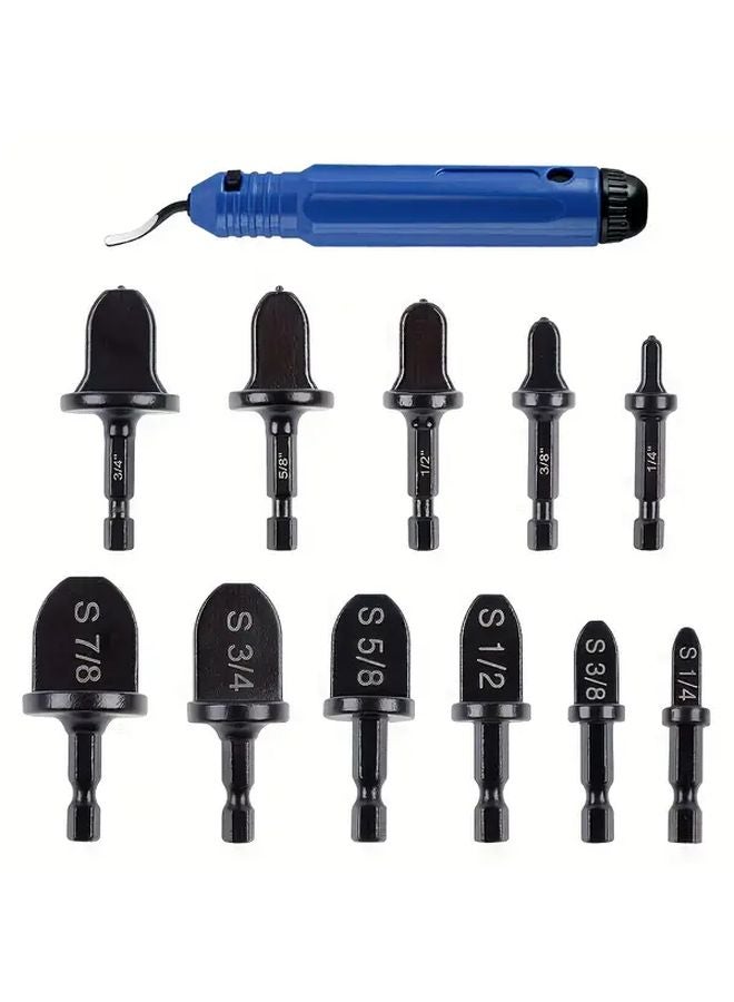 12pcs Copper Pipe Expander And Deburring Tool Set For AC Repair - Image 1