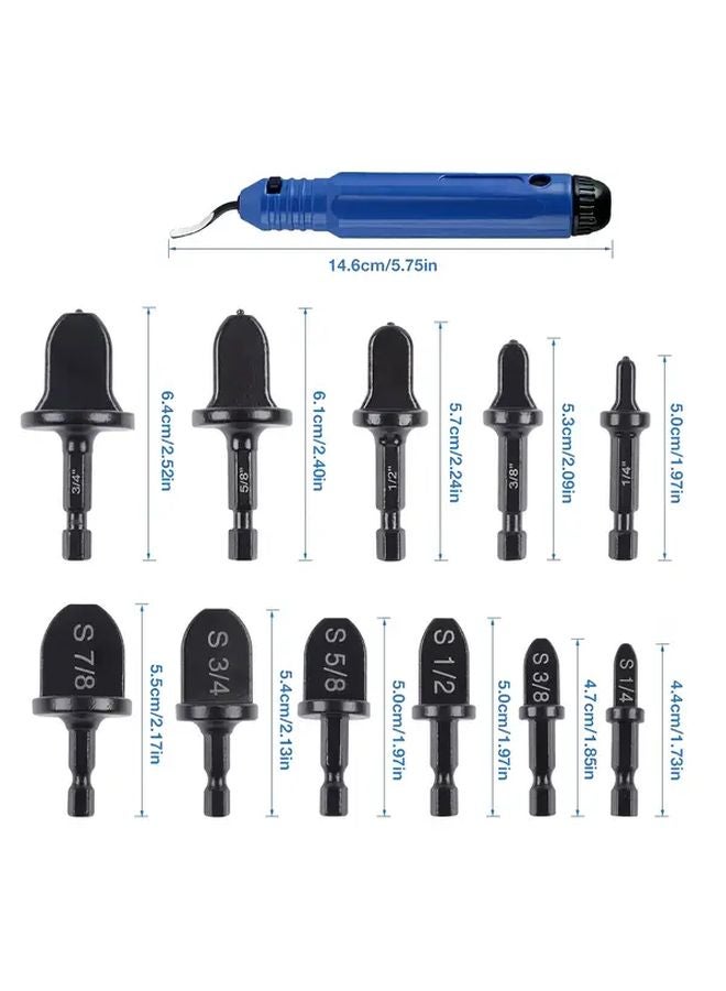 12pcs Copper Pipe Expander And Deburring Tool Set For AC Repair - Image 4