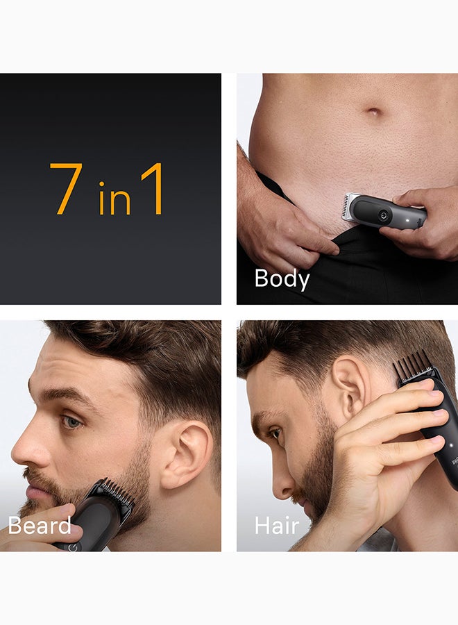 Braun All-in-One Kit Series 5, 7in1 Grooming, Ultra Sharp Blade, SensitiveTrim, AIO5520 Dark Grey - Image 3