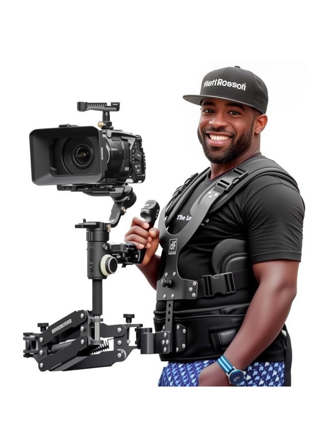 DF DIGITALFOTO Thanos Video Camera Gimbal Support Vest Stabilizer System with Adapter Arm - 5.5 to 26 lbs - Compatible with ZHIYUN Crane 3S, FeiyuTech Scorp Pro, DJI RS3/RS 4 Pro - Image 1