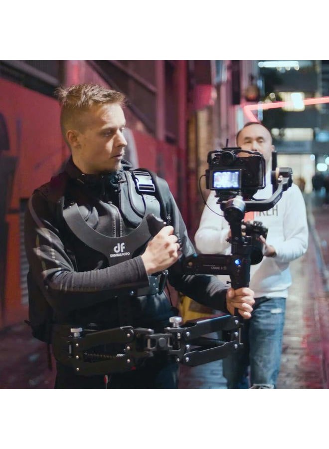 DF DIGITALFOTO Thanos Video Camera Gimbal Support Vest Stabilizer System with Adapter Arm - 5.5 to 26 lbs - Compatible with ZHIYUN Crane 3S, FeiyuTech Scorp Pro, DJI RS3/RS 4 Pro - Image 3