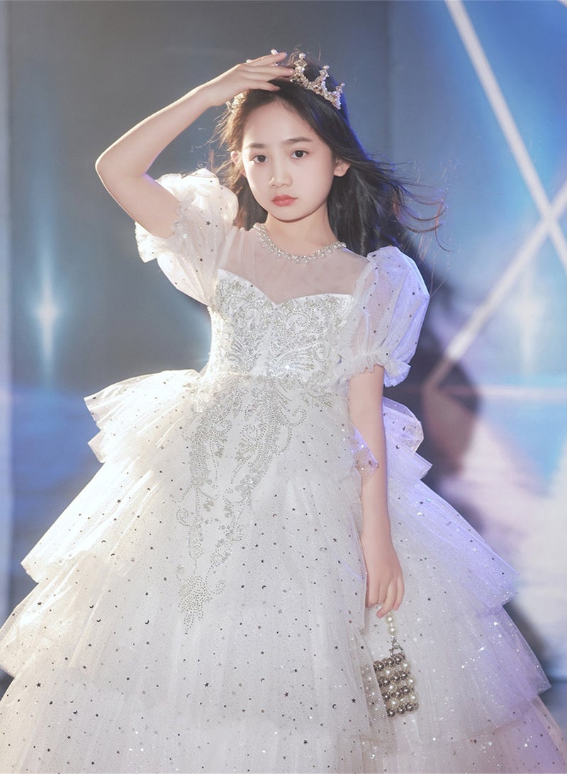Children's dress princess dress wedding dress presenter birthday costume - Image 5
