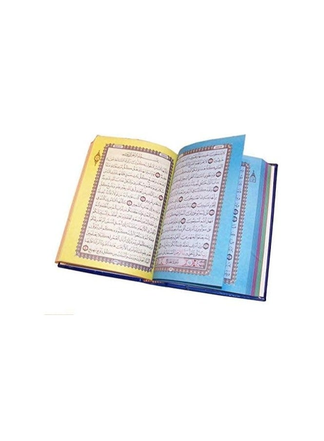 The Noble Quran Colored 14x.20 CM Koshai Paper 7 Colors Printing With Qr Code per Each Page White Color - Image 4