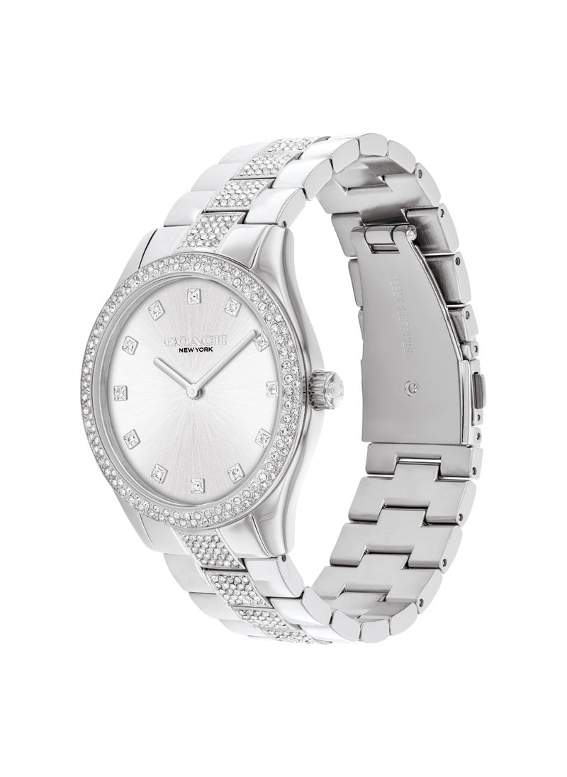 COACH COACH WATCHES ROUND ANALOG UNISEX'S SILVER CASE WATCH - 14400033  - Image 1