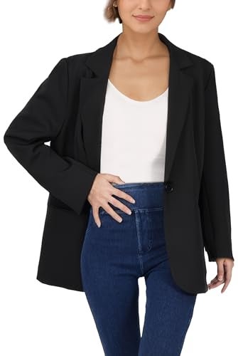 Black Blazer Jacket for Women 2025 Long Sleeve Casual Blazer for Women Soft Lining Womens Black Blazer with Pockets