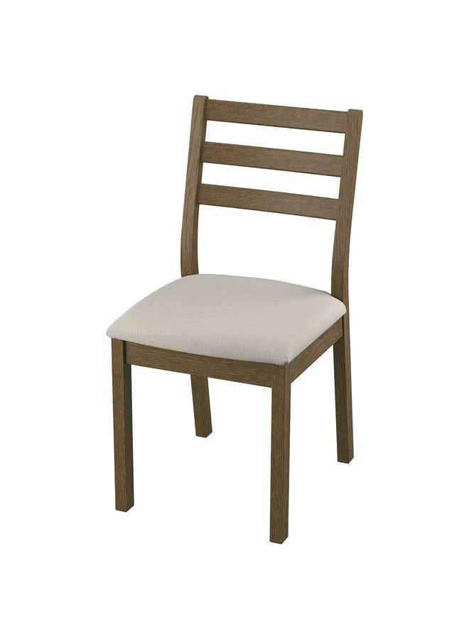 Zaboon Chair, Brown Oak Effect/Fridtuna Light Beige - Image 1