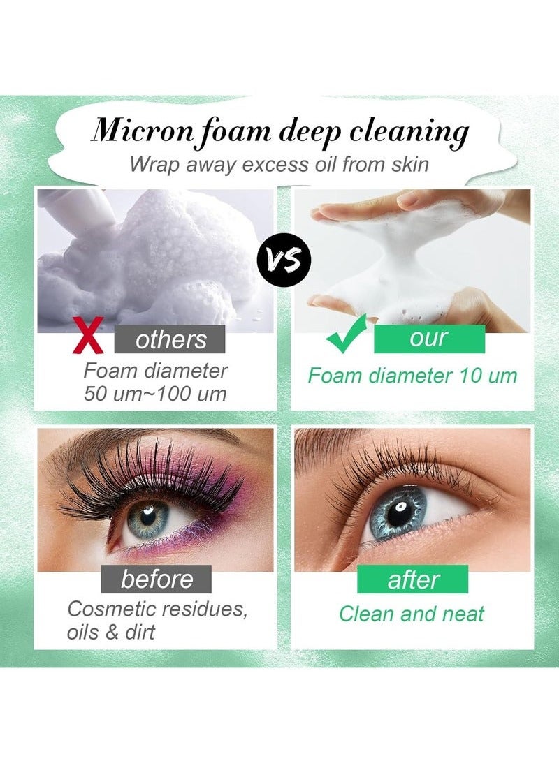 Elaimei Eyelash Extension Shampoo 50 ml / 1.7 FL.OZ + Brush - Eyelid Foam Cleaner - Lash Foam Shampoo - Eyelash Wash and Eyelash Bath for Extensions - Salon Use and Home Care - Image 5