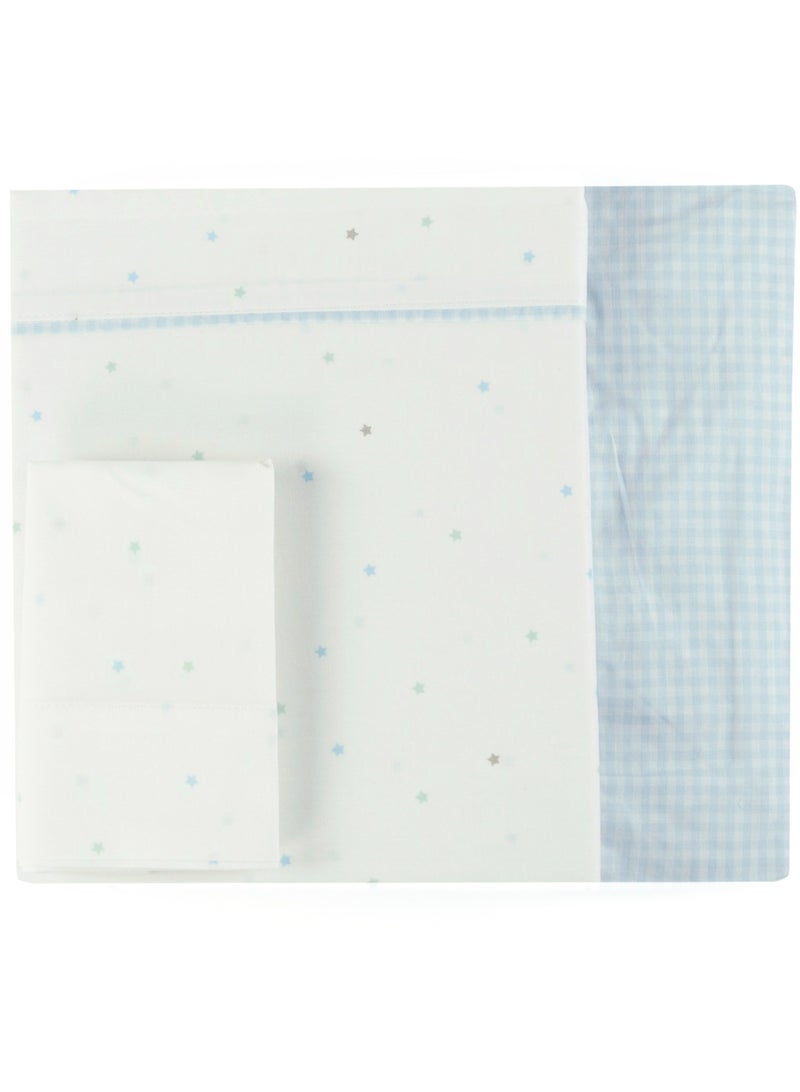 Bumble & Bird - Lullaby Starlight Baby Bedding Set For Bassinet - 3pcs - Blue - Image 4