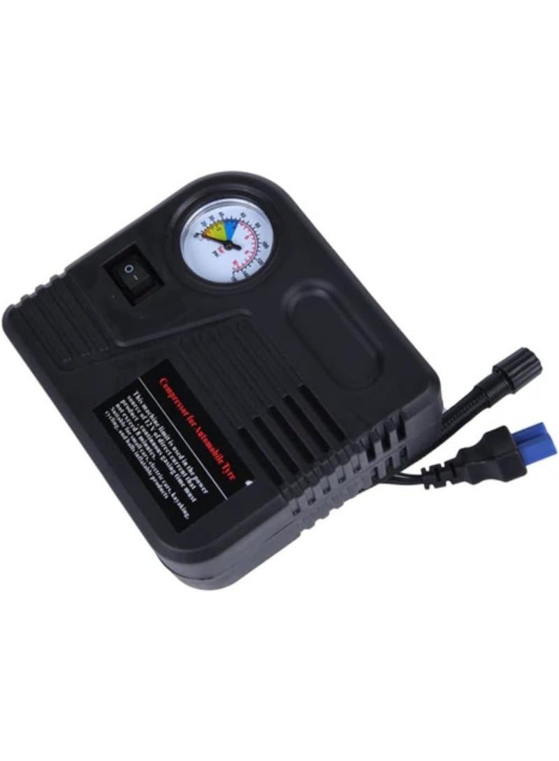D16 KM-09 Car Air Compressor – Tire Inflator with Battery Starter (Jump Starter), 12V Power Bank, and USB Charging - Image 4