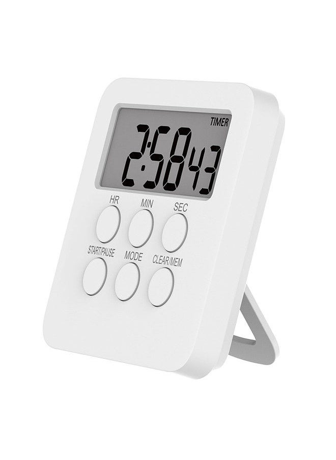 Generic - Digital Timer Clock Magnetic Cooking Countdown Alarm 24 Hours with LCD Screen Mute Mode for Studying Sports Office Classroom Library - Image 1