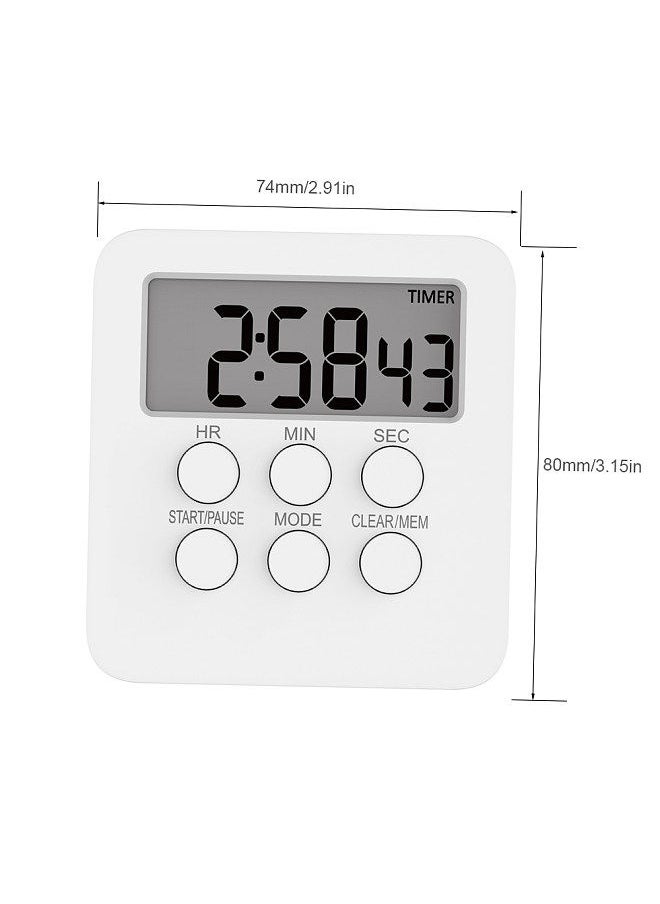Generic - Digital Timer Clock Magnetic Cooking Countdown Alarm 24 Hours with LCD Screen Mute Mode for Studying Sports Office Classroom Library - Image 1
