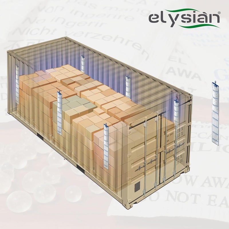 Elysian حاويات إليسيان لامتصاص الرطوبة هلام السيليكا المعلقة شحن حاويات امتصاص الرطوبة عالية الامتصاص 5 كجم - Image 4
