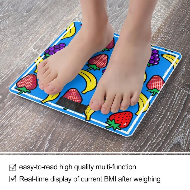 Popular Art Weight Scale Household High Precision Digital Body Scale Cute Compact Slim Bathroom Scale Sleek Modern Personal Body Weighing Machine for Bedroom Kitchen and Bathroom - Image 5