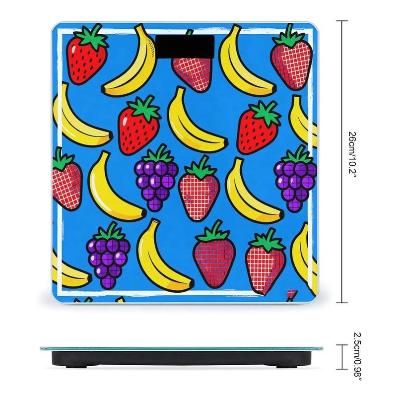 Popular Art Weight Scale Household High Precision Digital Body Scale Cute Compact Slim Bathroom Scale Sleek Modern Personal Body Weighing Machine for Bedroom Kitchen and Bathroom - Image 2