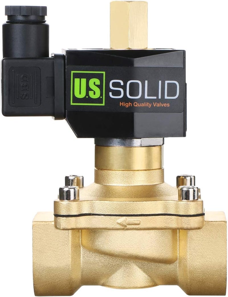 U.S. Solid صمام كهربائي سولينويد نحاسي 1" من يو. إس. سوليد 110 فولت تيار متردد مفتوح عادة - Image 1