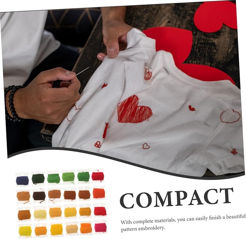 خيوط التطريز Artibetter للحرف اليدوية والتطريز الصليبي ومشاريع نعل الدمى، عبوة واحدة - Image 3