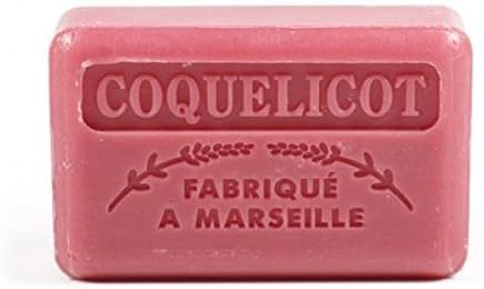 125g Savon De Marseille Soap Poppy coquelicot by Foufour