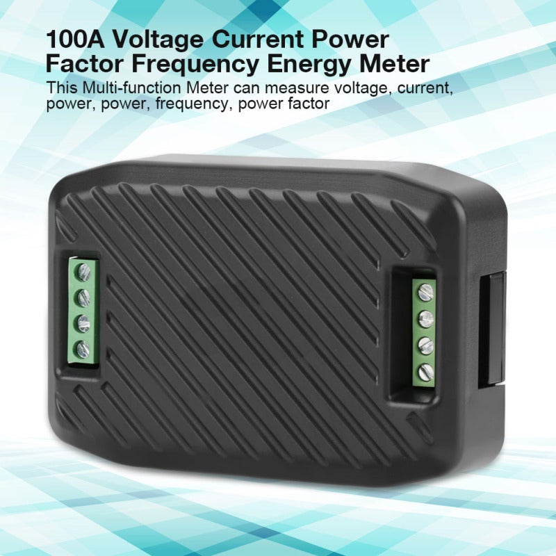 Multi-Function Meter Voltage Current Power 0-100A 80-260V RS485 Interface - 0.5% Accuracy Power Factor Frequency for Computer Monitoring - Image 1
