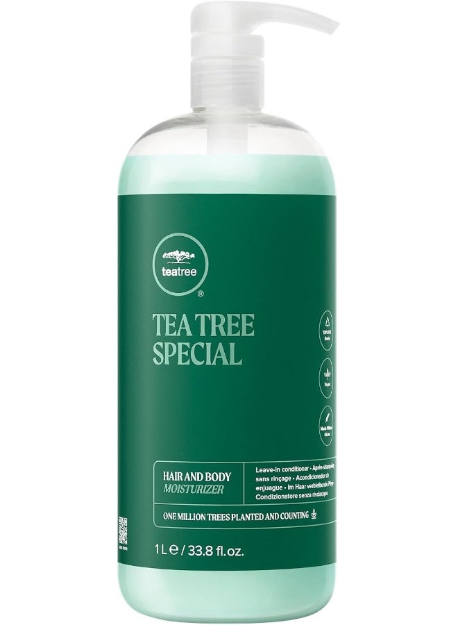Tea Tree Hair and Body Moisturizer Leave-In Conditioner, Body Lotion, After-Shave Cream - Image 1