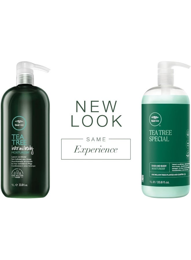 Tea Tree Hair and Body Moisturizer Leave-In Conditioner, Body Lotion, After-Shave Cream - Image 2