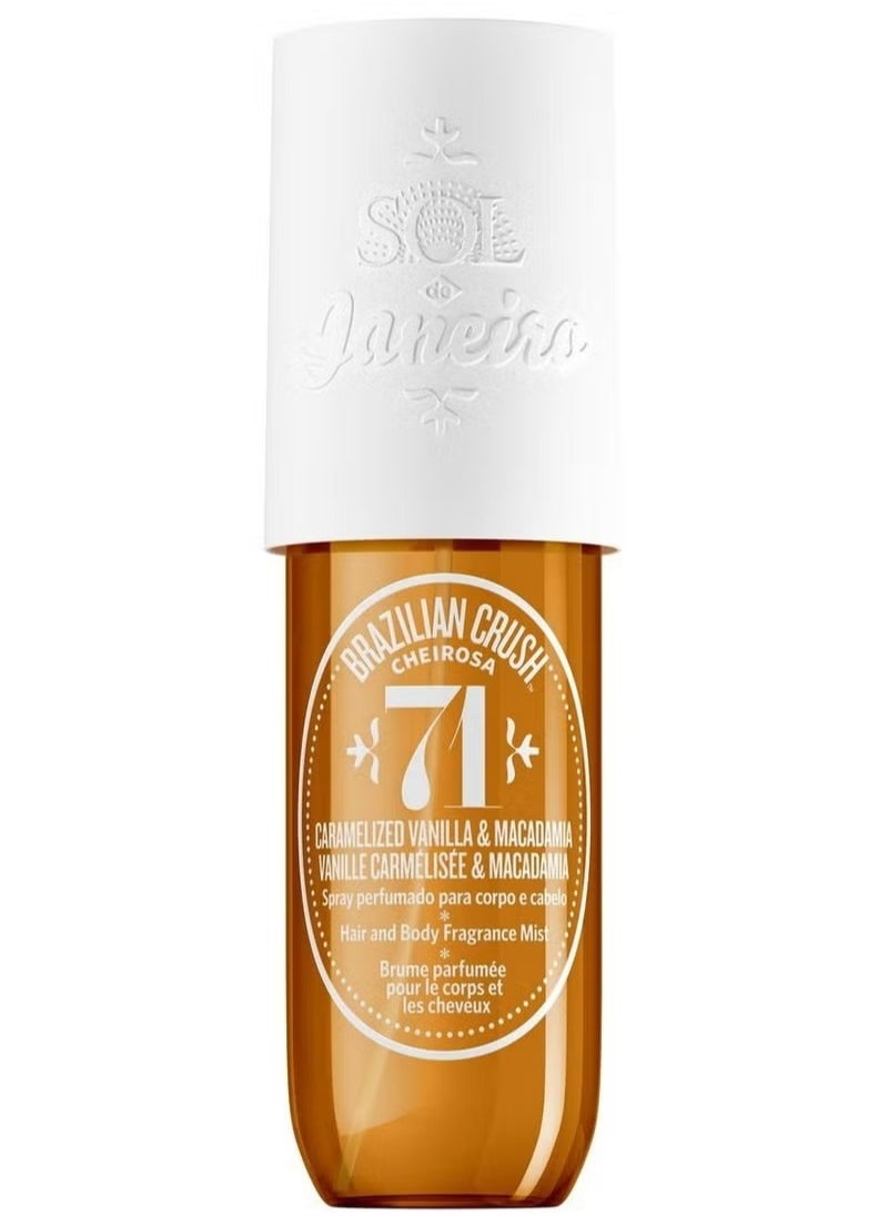 Sol de Janeiro - Brazilian Crush Cheirosa 71 Hair and Body Fragrance Mis, Caramelized Vanilla and Macadamia Wanile, Carmelisee and Macadamia Spray Perfumado Para Corpo E Cabelo, 90ml - Image 1