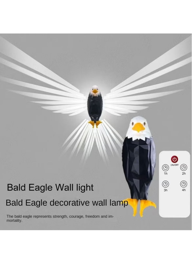 TIGER Eagle Light Decorative Lamp – Kids Night Light, LED Mood Light with Remote Control, Magnetic Wall Mounted LED Eagle Light, USB Rechargeable, Battery Powered, Removable Rechargeable Eagle Light for Bedroom, Living Room, Hallway, Office  - Image 3